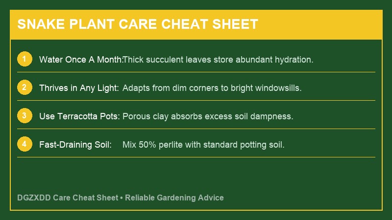 Snake Plant Care Guide Visual Breakdown