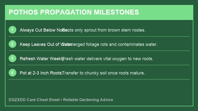 Pothos Propagation in Water Step by Step