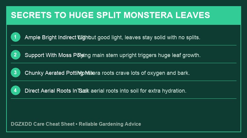 How to Care for Monstera Deliciosa at Home: Thriving Monster Guide 1 Monstera Deliciosa Care Secrets Infographic
