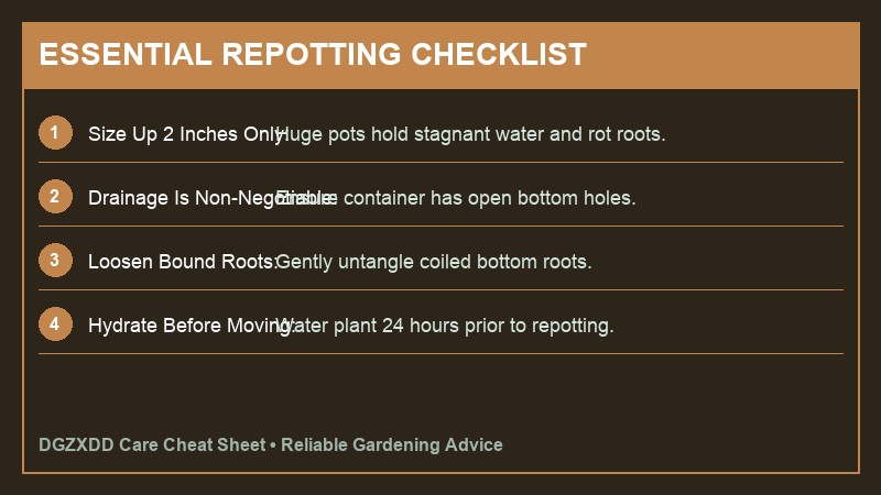 Essential Repotting Checklist Infographic