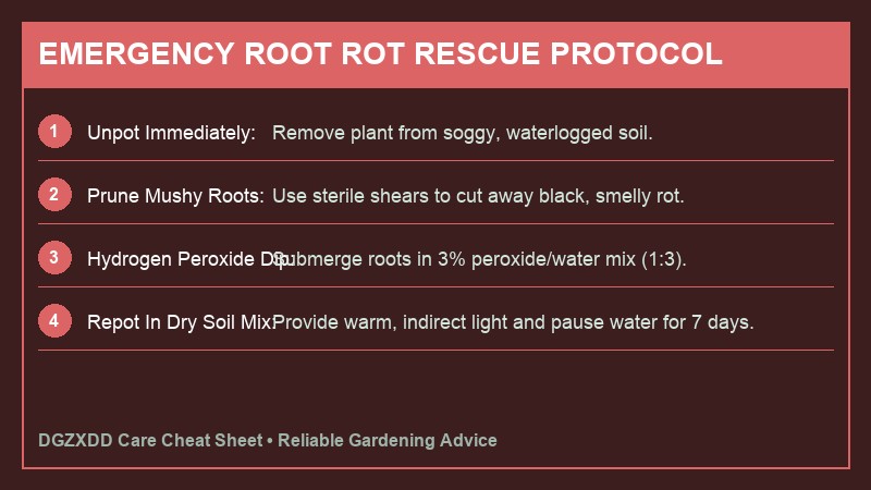 Emergency Root Rot Rescue Protocol Infographic
